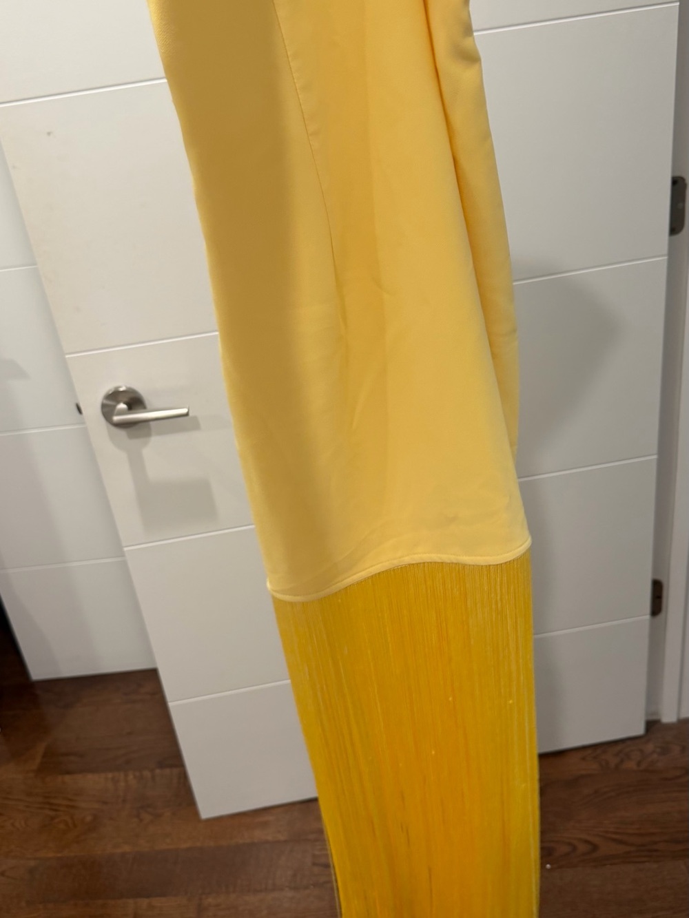 Sunny Yellow Fringe Maxi Skirt